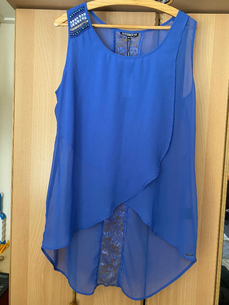 nieuw top superstar, Blauw, Maat 42/44 (L), Nieuw, Ophalen of Verzenden