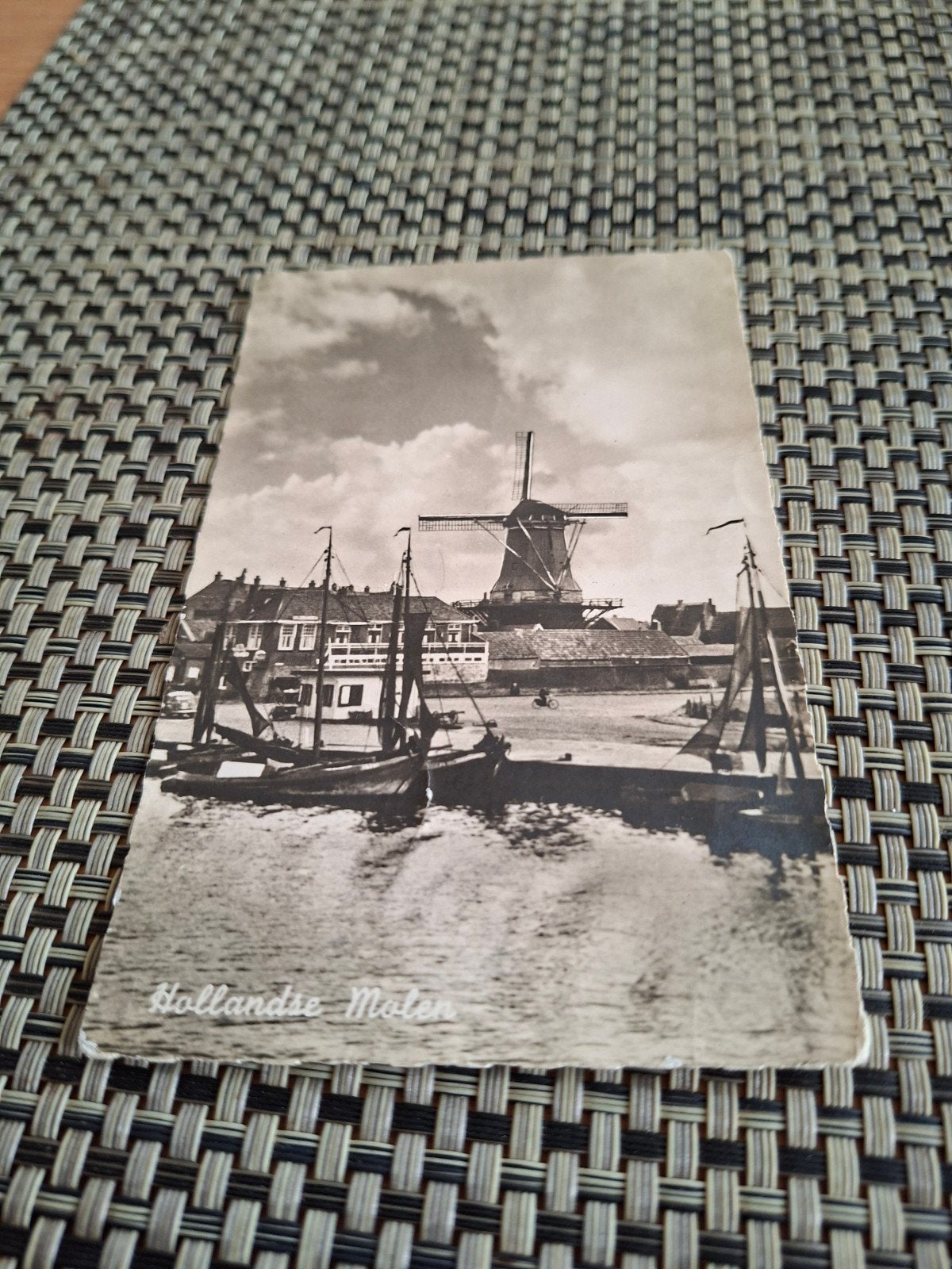 sneek Molen   de zwarte hengst haven, Ophalen of Verzenden, 1940 tot 1960, Gelopen, Friesland