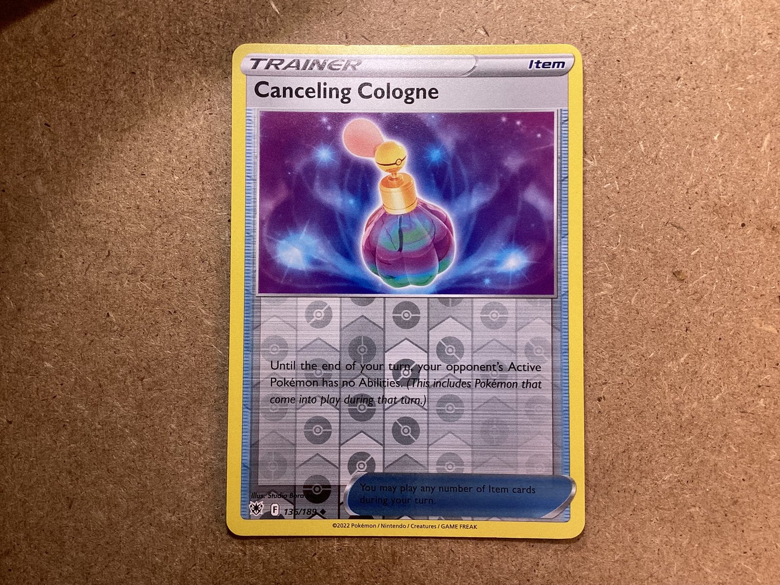 1x Canceling Cologne [ASR 136/189] (Excellent, Reverse Holo), Ophalen of Verzenden, Zo goed als nieuw, Losse kaart, Foil