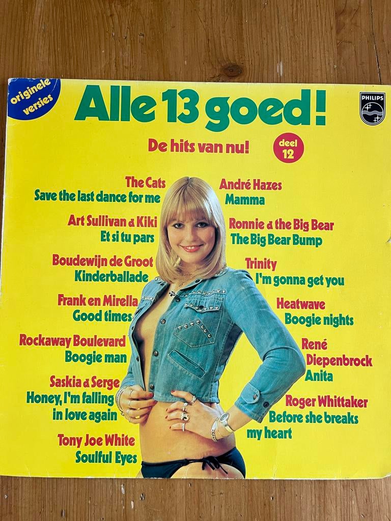 Verzamel LP: Alle 13 Goed! Deel 12 (Philips, 1977), Complilatie, Ophalen of Verzenden, Gebruikt, 12 inch