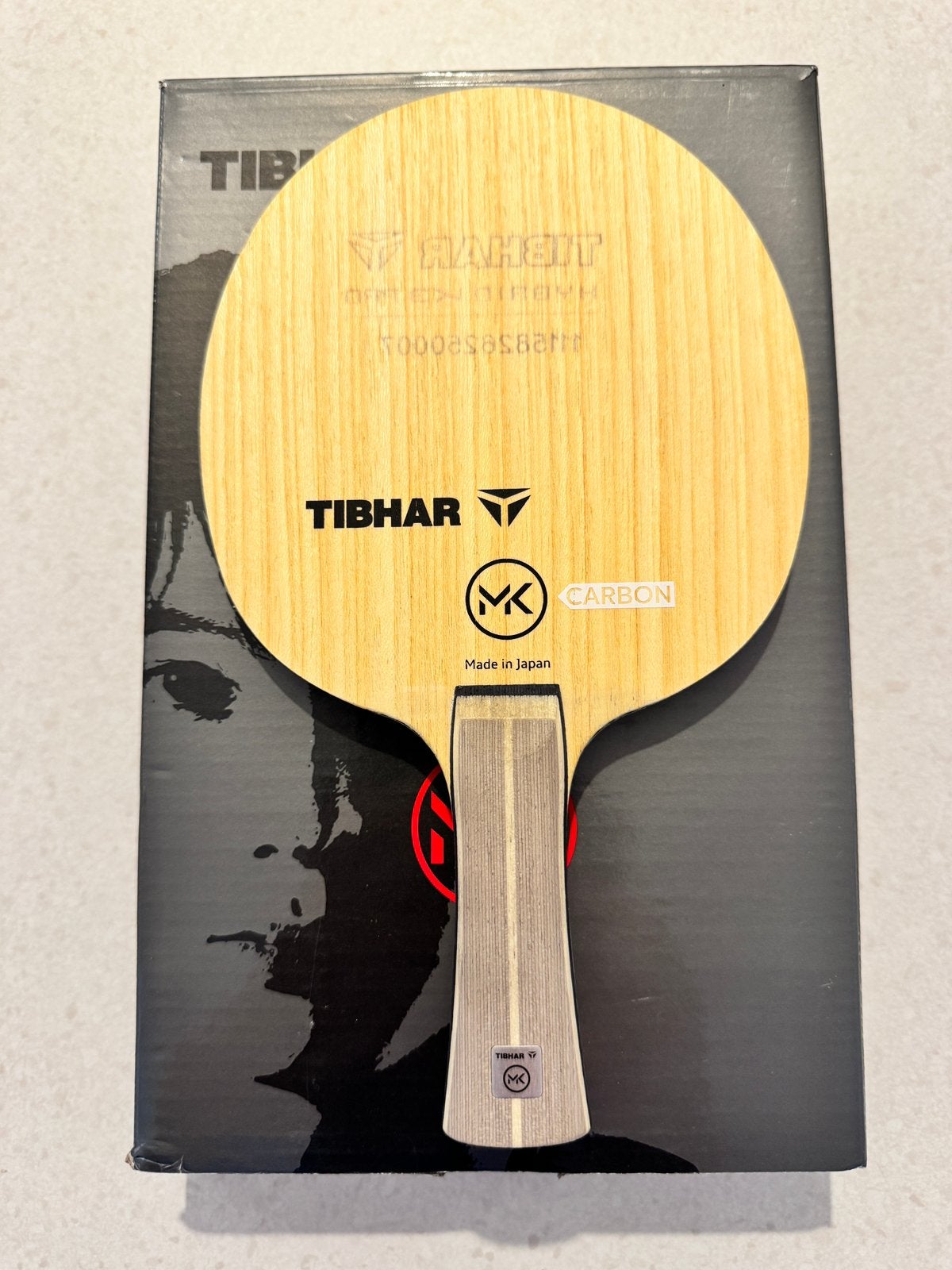 Tafeltennis Tibhar MK Carbon 88g, Ophalen, Zo goed als nieuw, Net, Batje(s) of Balletje(s)