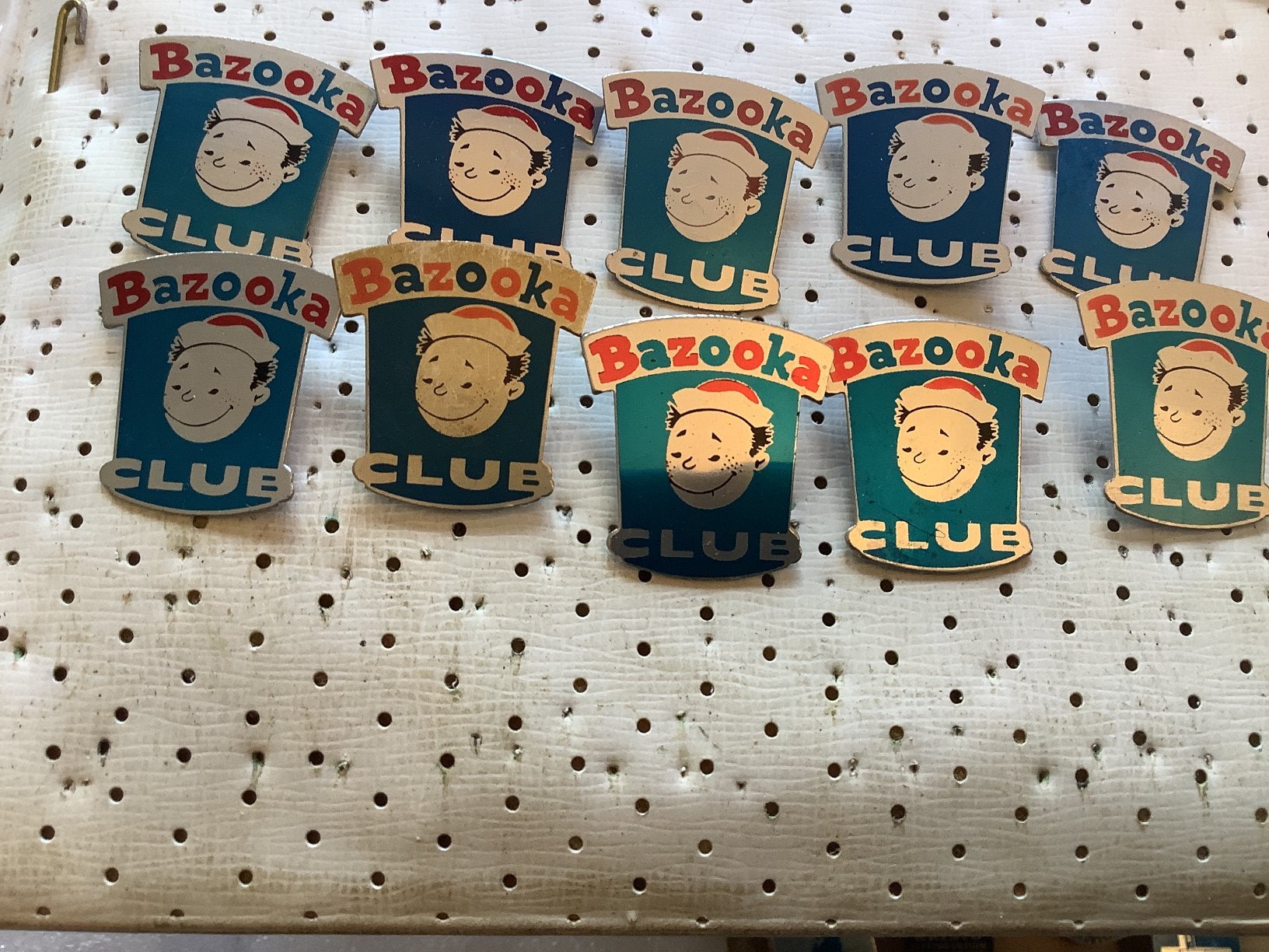 10 speldjes Bazooka Club, Verzamelen, Ophalen of Verzenden, Overige onderwerpen