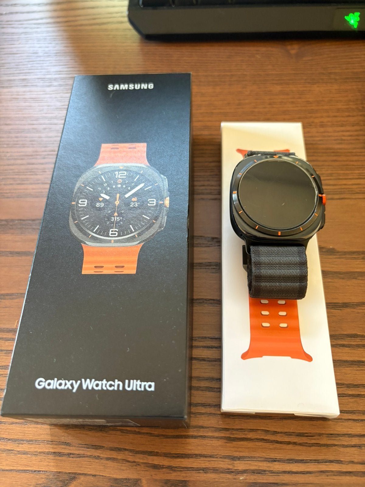 Samsung Galaxy Watch Ultra LTE met Garantie, Ophalen of Verzenden, Zo goed als nieuw, Zwart, Android