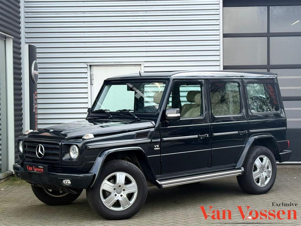 Mercedes-Benz G-klasse 500 V8|PANO|LEER|CAMERA|TREKHAAK|MEMO, Auto's, Mercedes-Benz, 12 maanden, Gebruikt, 8 cilinders, Zwart