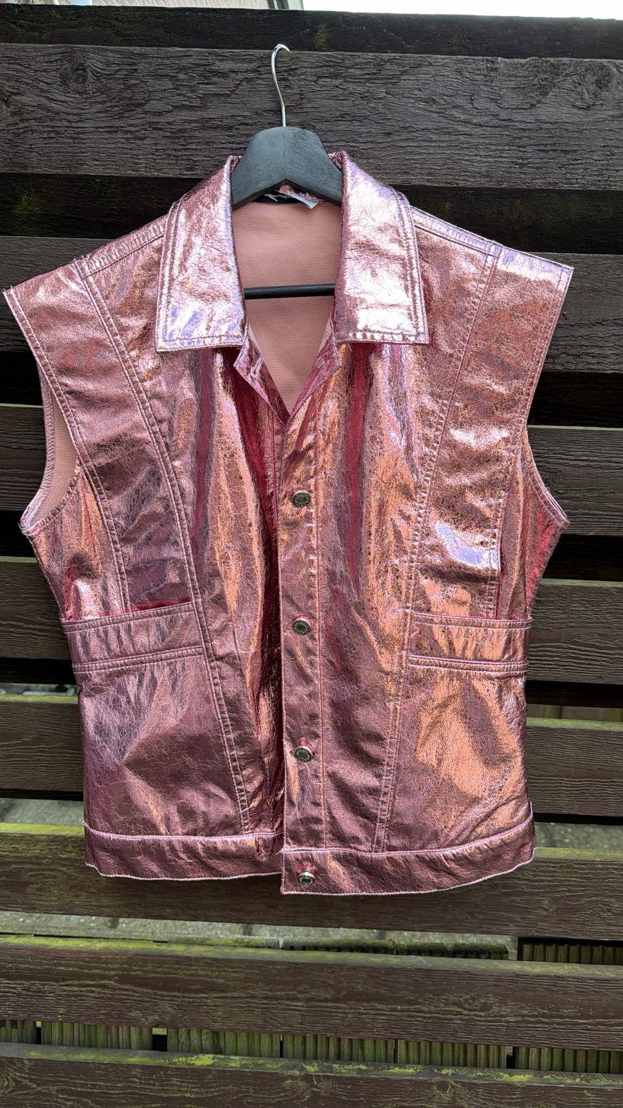 Ambika metallic gilet, Ophalen of Verzenden, Zo goed als nieuw, Maat 38/40 (M)