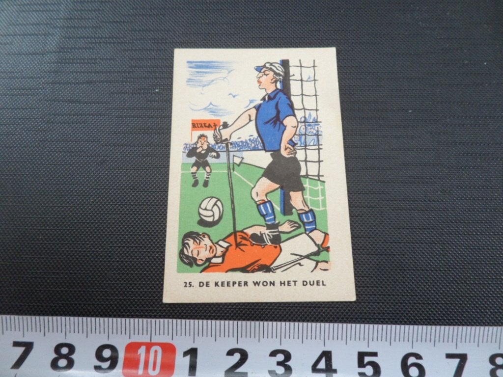 sticker plaatje strip voetbal spreekwoord RIZLA #25, Verzamelen, Ophalen of Verzenden, Zo goed als nieuw