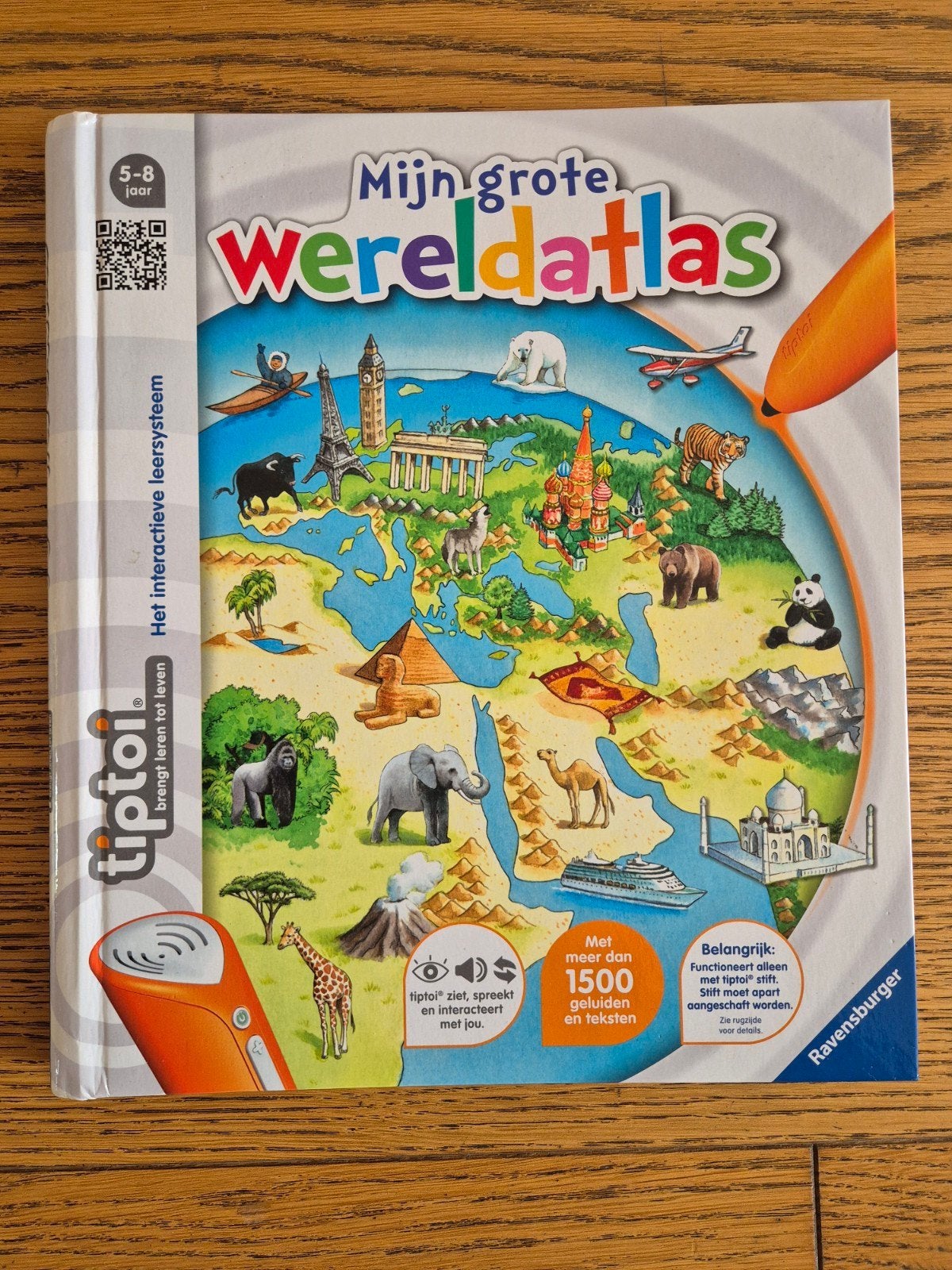 Mijn Grote Wereldatlas van Tiptoi (5-8 jaar), Ophalen of Verzenden, Zo goed als nieuw