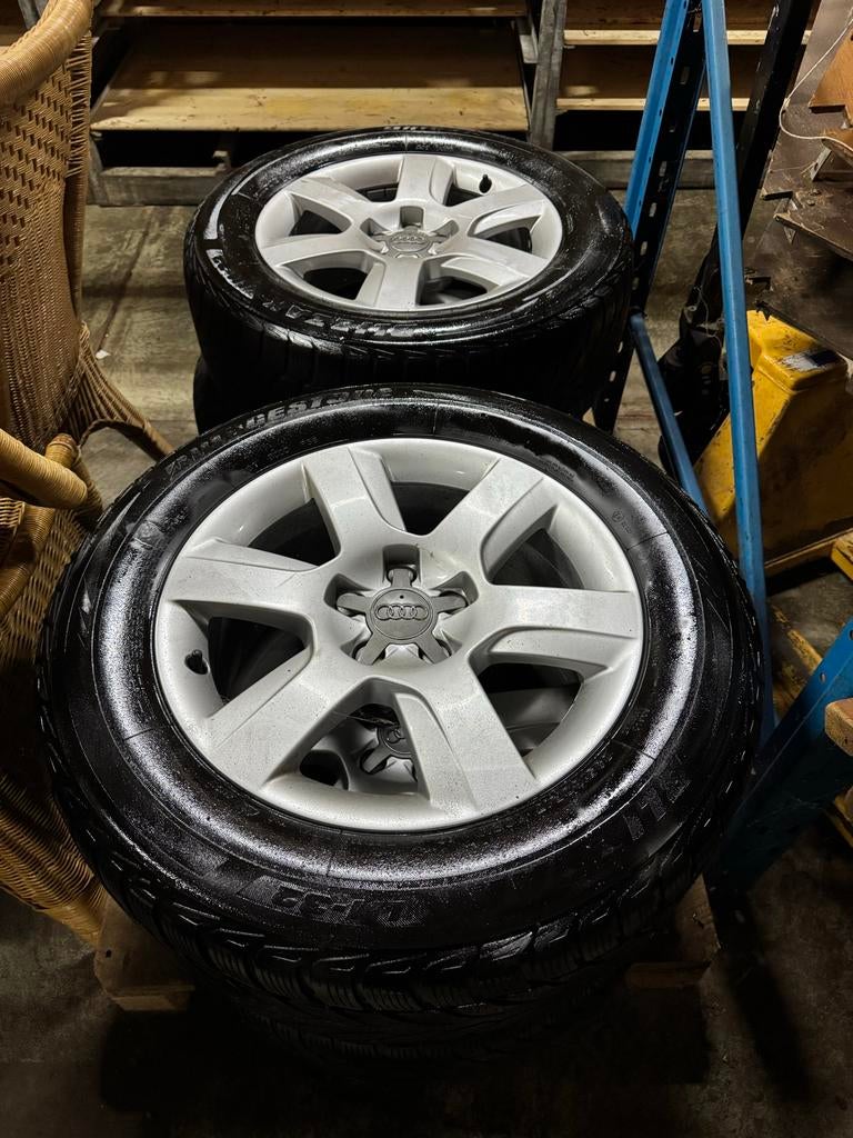 Complete set originele Audi velgen, Auto-onderdelen, Banden en Velgen, Ophalen, Gebruikt, Banden en Velgen, 17 inch