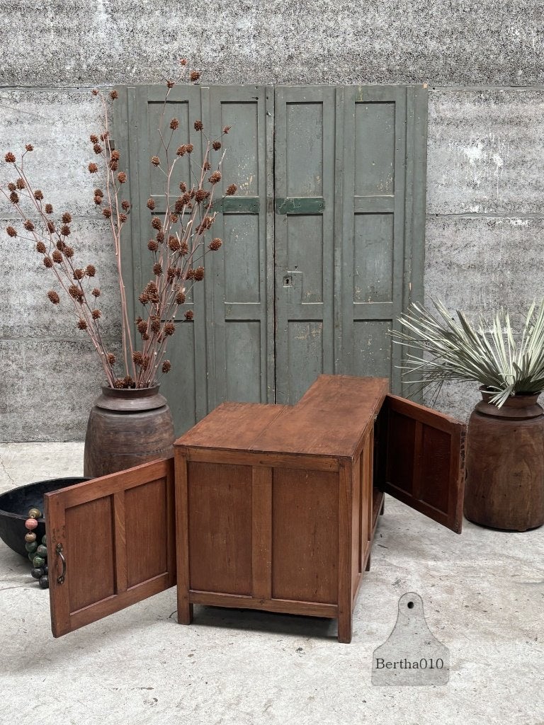 Unieke houten trappentafel, Antiek en Kunst, Ophalen of Verzenden