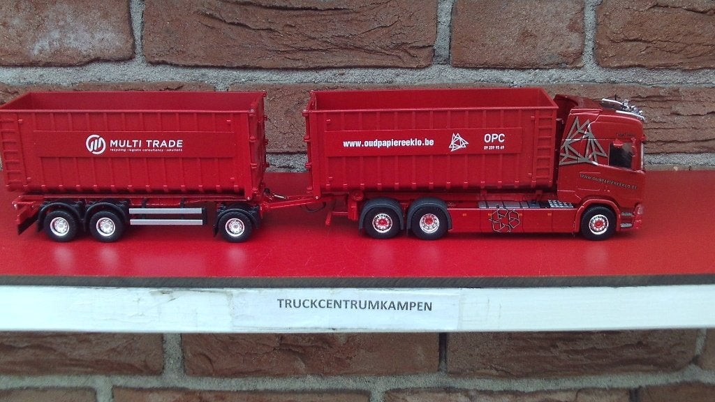 Tekno  Scania  NG  R - Serie  van  O.P.C.  Eeklo., Hobby en Vrije tijd, Ophalen of Verzenden, Nieuw, Bus of Vrachtwagen, Tekno