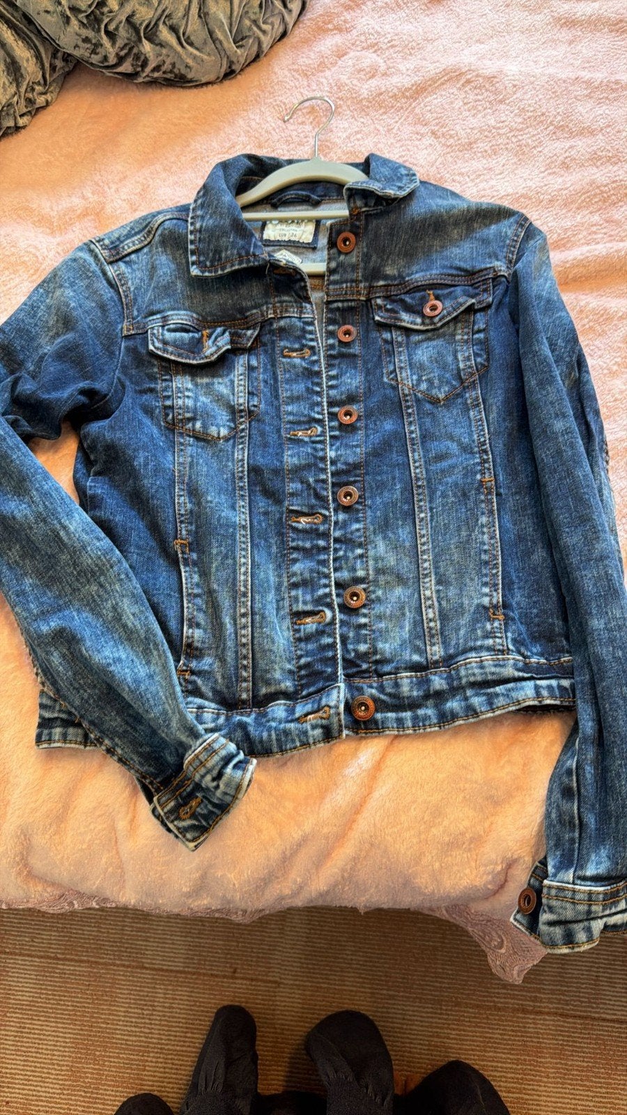 Spijkerjack spijkerjasje maat 36, Ophalen, Zo goed als nieuw, Maat 36 (S), Blauw