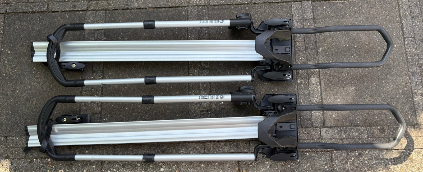 Fietsendragers Menabo Chrono (voor op autodak of aanhanger), Auto diversen, Ophalen, Zo goed als nieuw, Dakdrager, Elektrische fiets
