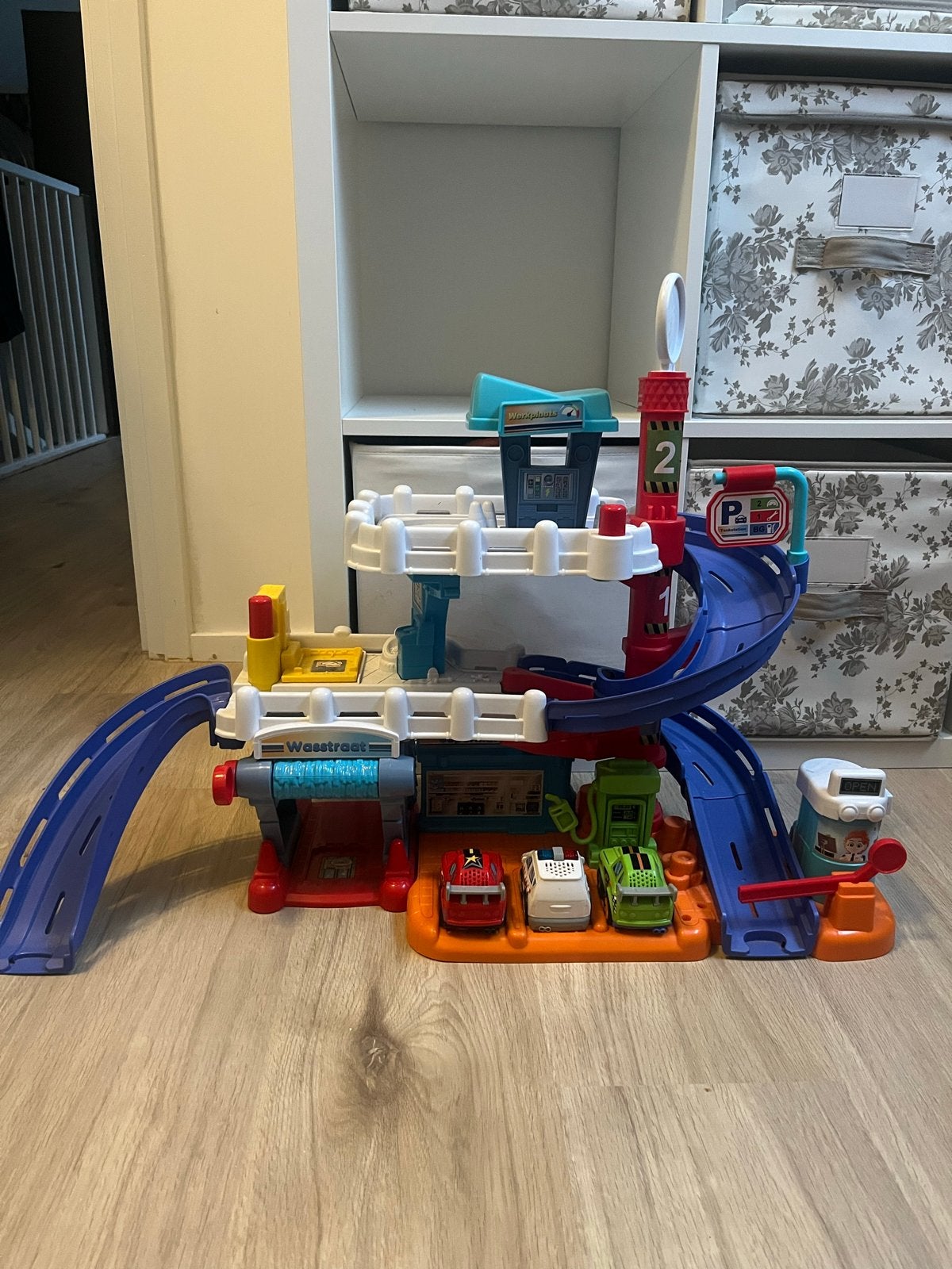 VTech Toet Toet Auto's Garage met 3 auto's, Kinderen en Baby's, Ophalen of Verzenden, Gebruikt, 2 tot 4 jaar