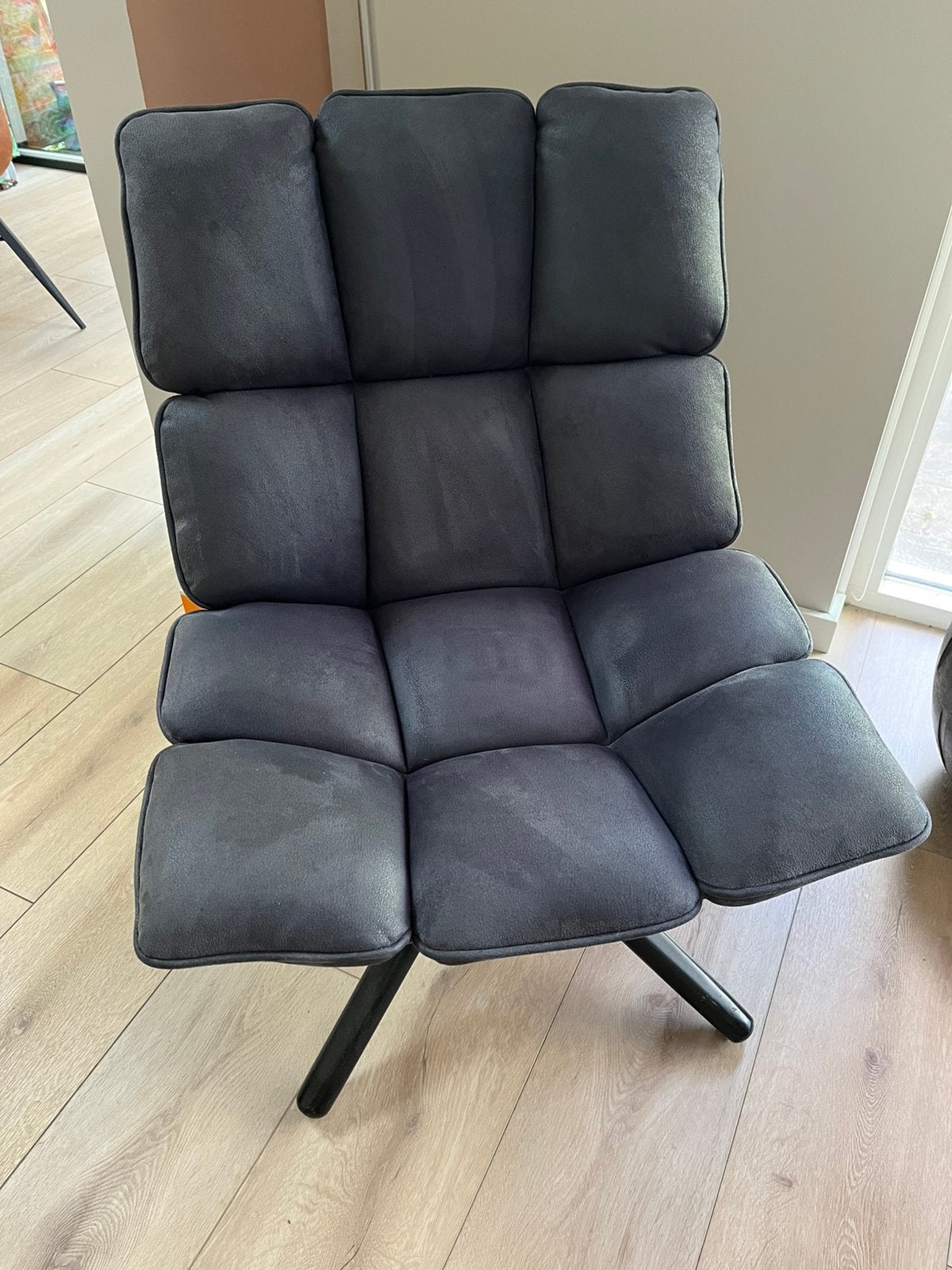 Eleonora draaifauteuil Daan (blauw), Ophalen, 75 tot 100 cm, Zo goed als nieuw, Metaal