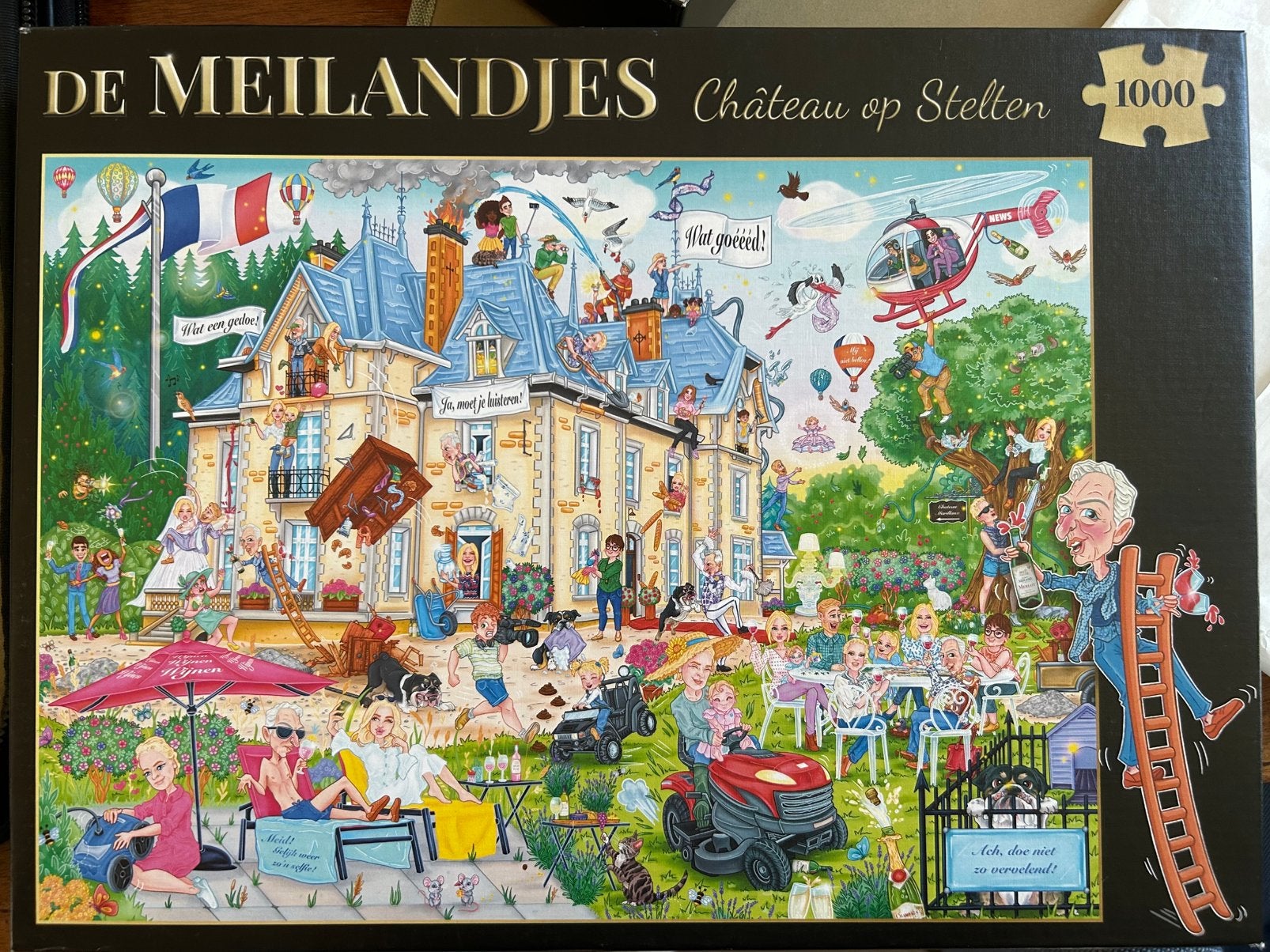 Meilandjes puzzel 1000 stukjes, Hobby en Vrije tijd, Ophalen of Verzenden, 500 t/m 1500 stukjes, Zo goed als nieuw
