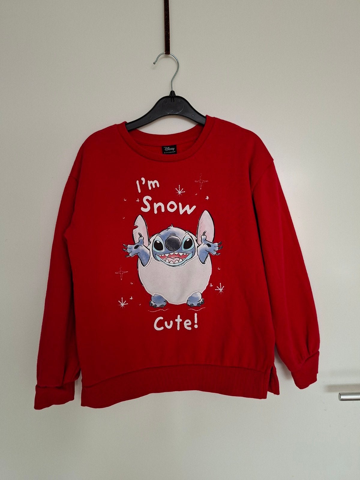 Disney Stitch 'I'm Snow Cute!' Kersttrui - Maat 146, Kinderen en Baby's, Meisje, Trui of Vest, Ophalen of Verzenden, Zo goed als nieuw