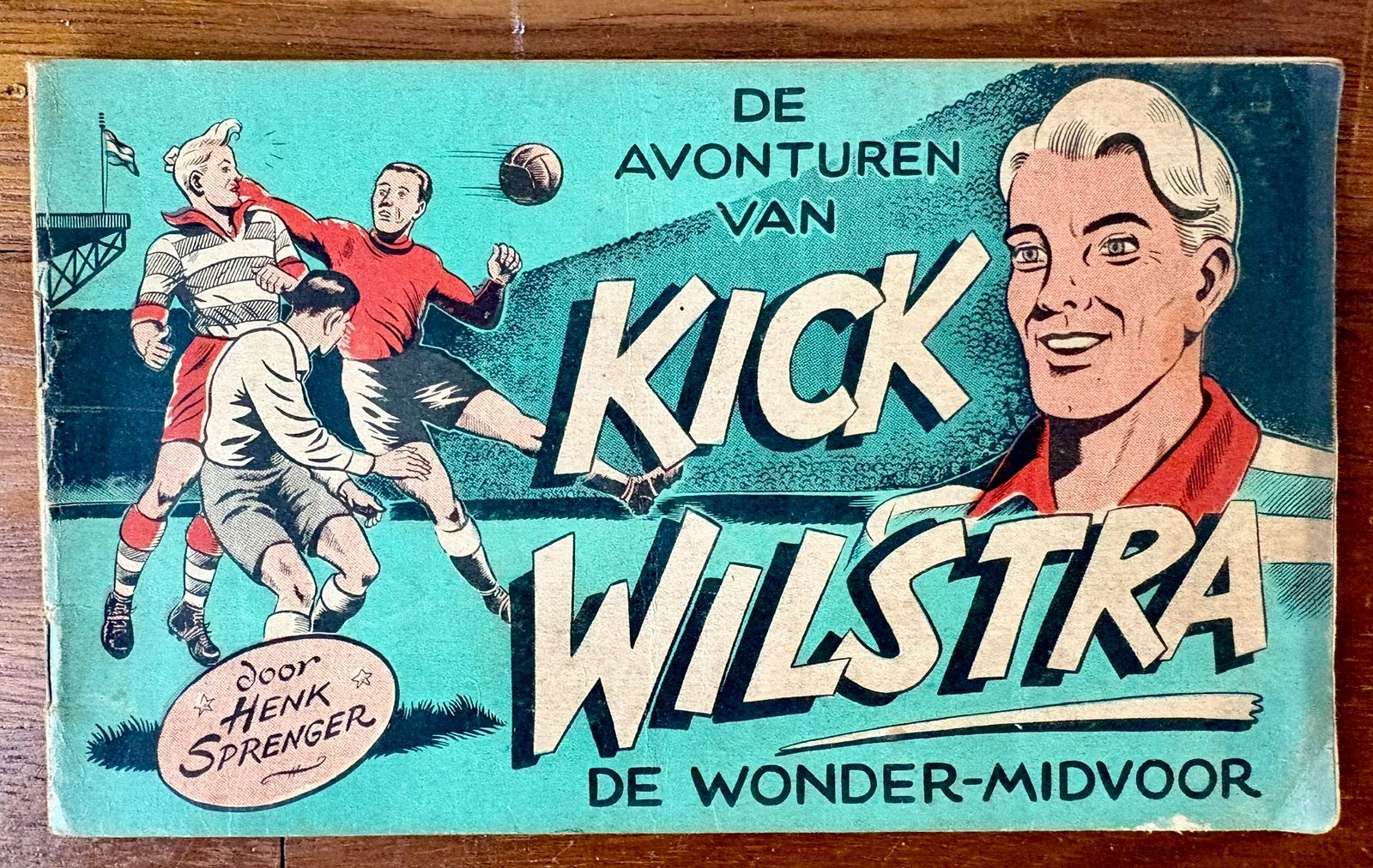 De avonturen van Kick Wilstra - De wonder-midvoor (1950), Eén stripboek, Ophalen of Verzenden, Gelezen