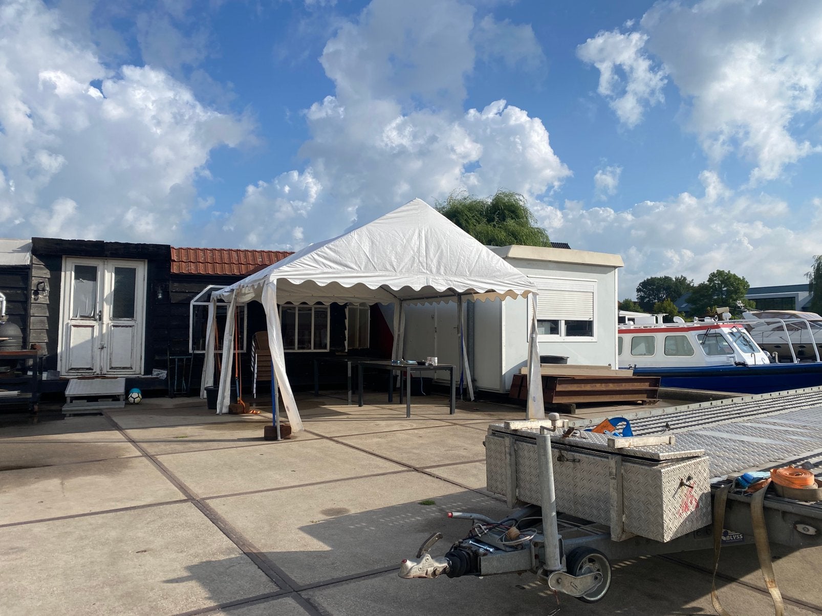 Partytent 6x4, Ophalen, Zo goed als nieuw, Minder dan 5 meter