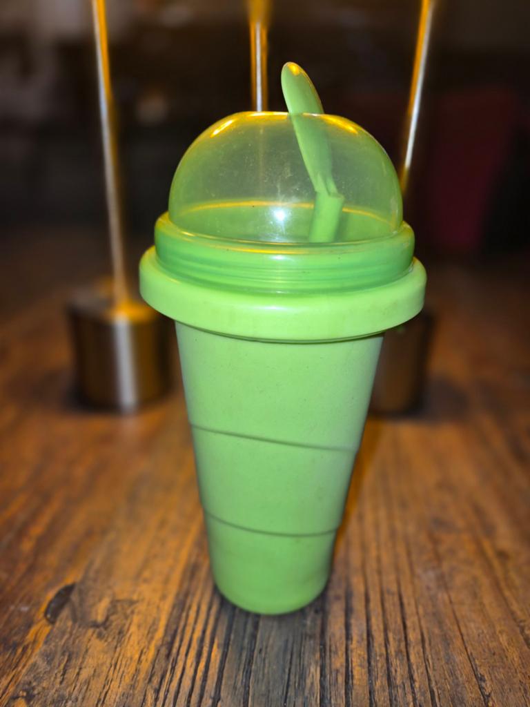 Slushy Maker Beker Groen met Lepel, Overige typen, Ophalen of Verzenden, Zo goed als nieuw, Groen