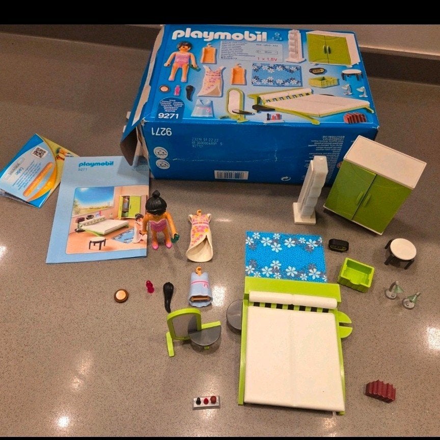 Playmobil Citylife 9271 (ouder)slaapkamer met doos, Ophalen of Verzenden, Zo goed als nieuw, Complete set, Gebouw