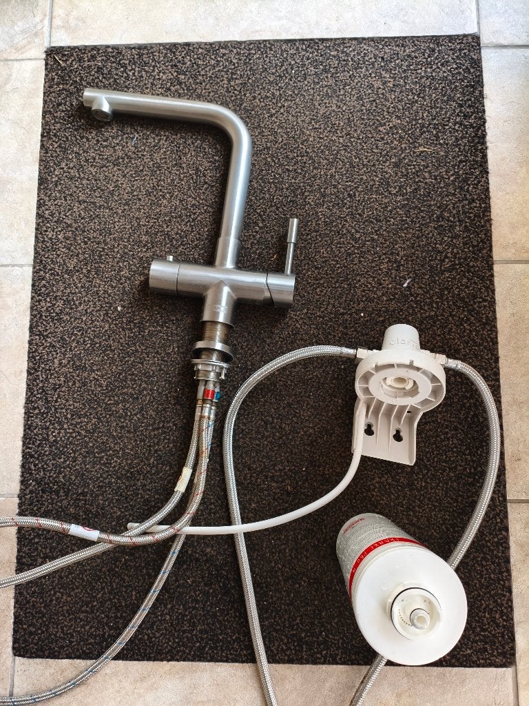Kokendwater kraan Franke compleet, Ophalen of Verzenden, Gebruikt, Rvs, Kraan