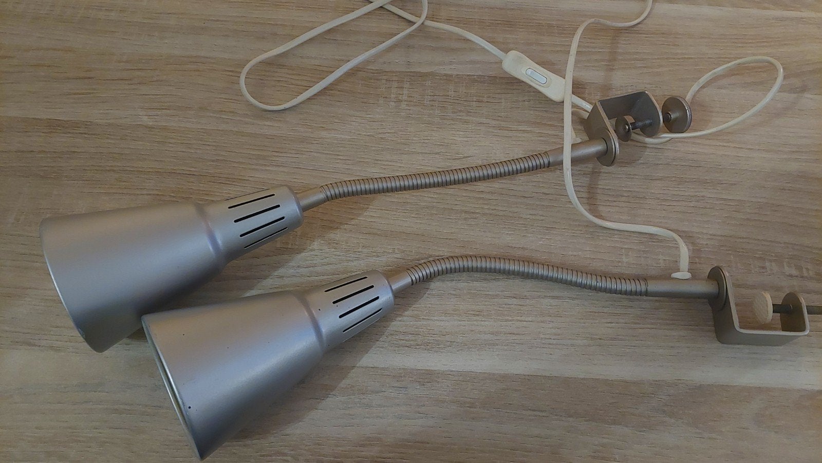 IKEA Kvart Klemlampen - Set van 2, 37 cm, E14 fitting, Ophalen of Verzenden