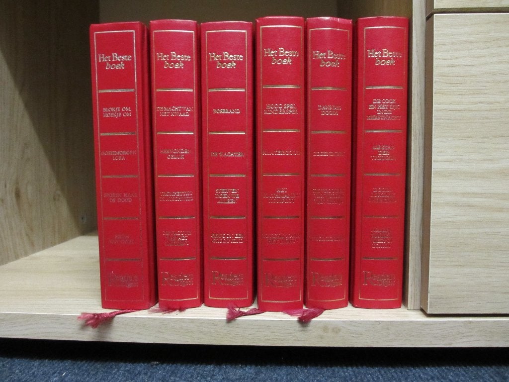 Serie Readers Digest boeken 6-delig rood, Ophalen of Verzenden, Zo goed als nieuw