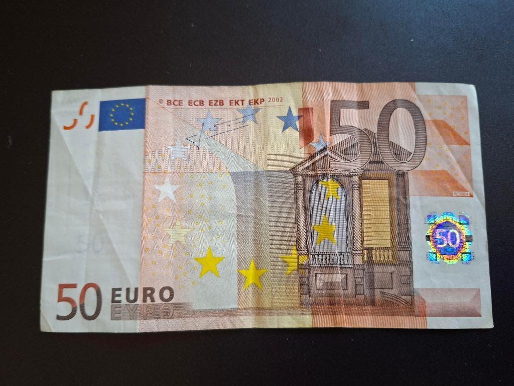 2002 Duitsland 50 euro oude serie Trichet printcode R039, Postzegels en Munten, Bankbiljetten | Europa | Eurobiljetten, Verzenden