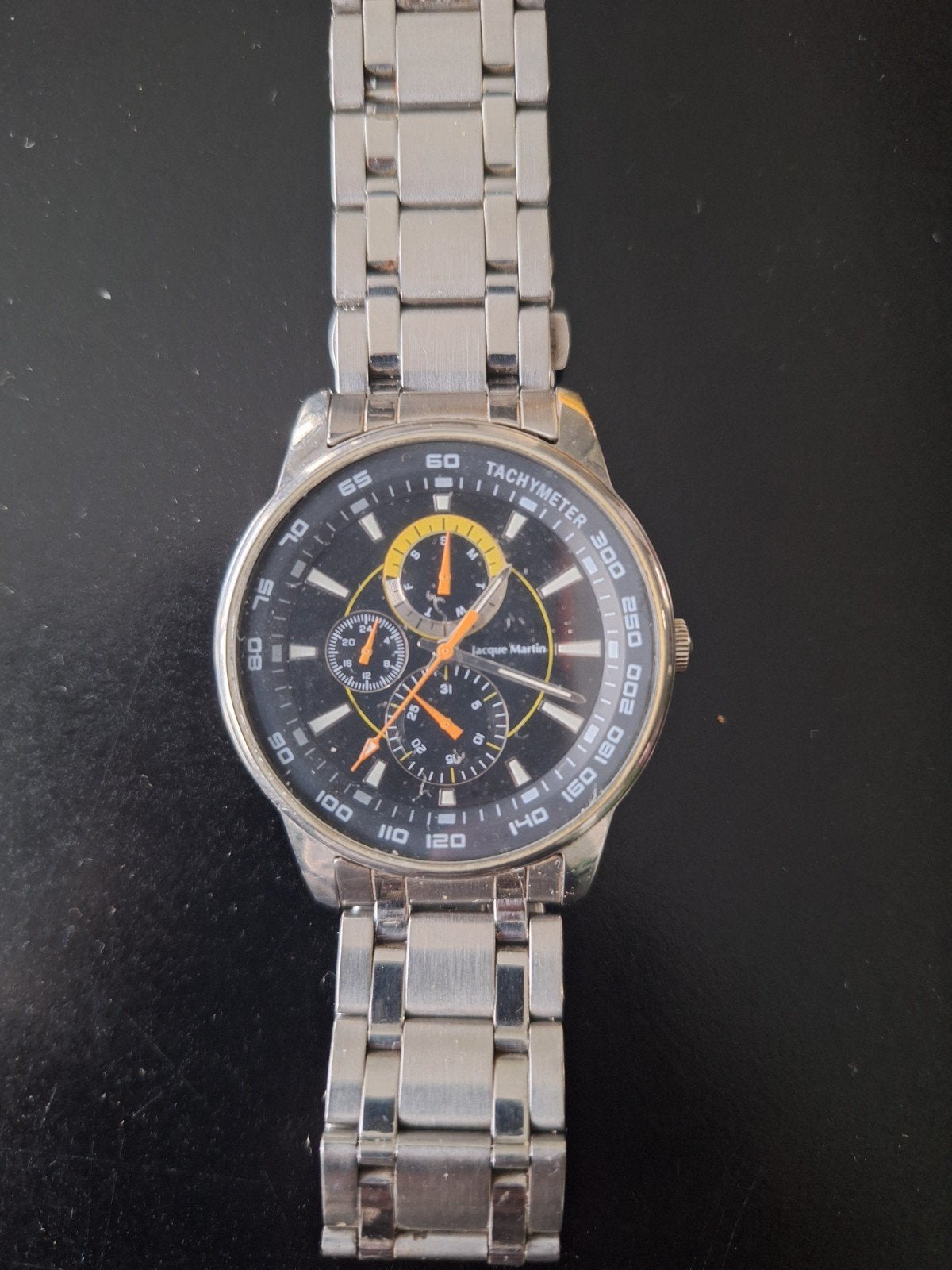 Jacque Martin Herenhorloge - Stijlvol en Functioneel, Overige merken, Staal, Gebruikt, Staal