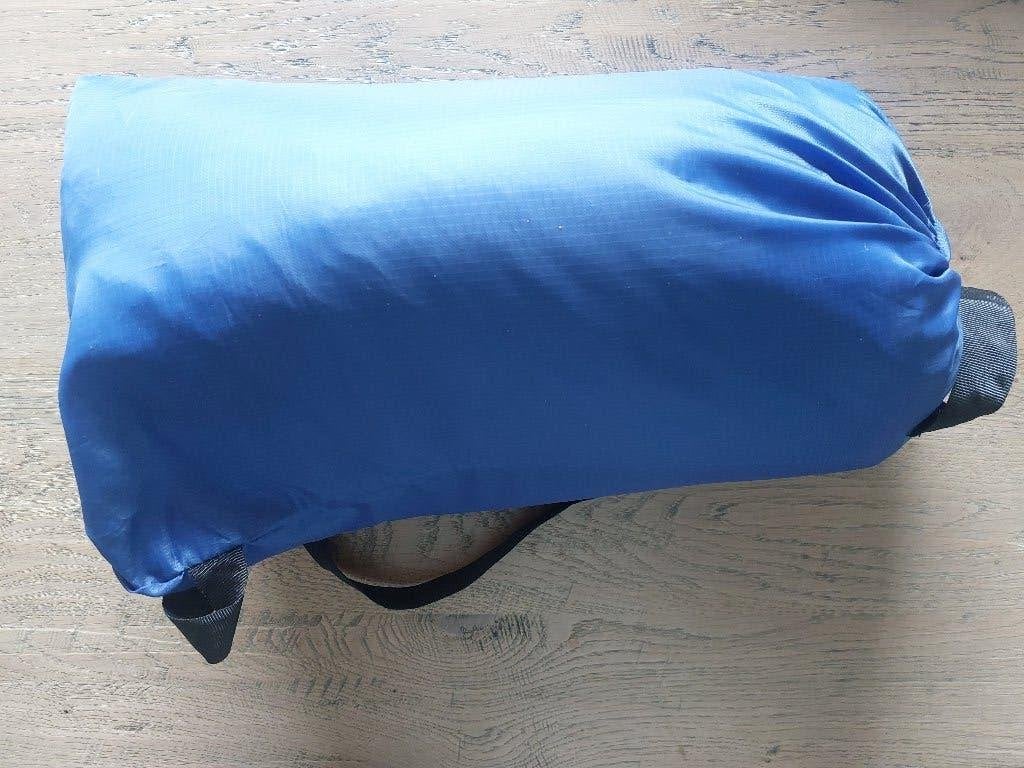 Zitzak loungezak SeatZac blauwe luchtzak met Rabologo, Caravans en Kamperen, Ophalen of Verzenden, Zo goed als nieuw, Campingstoel