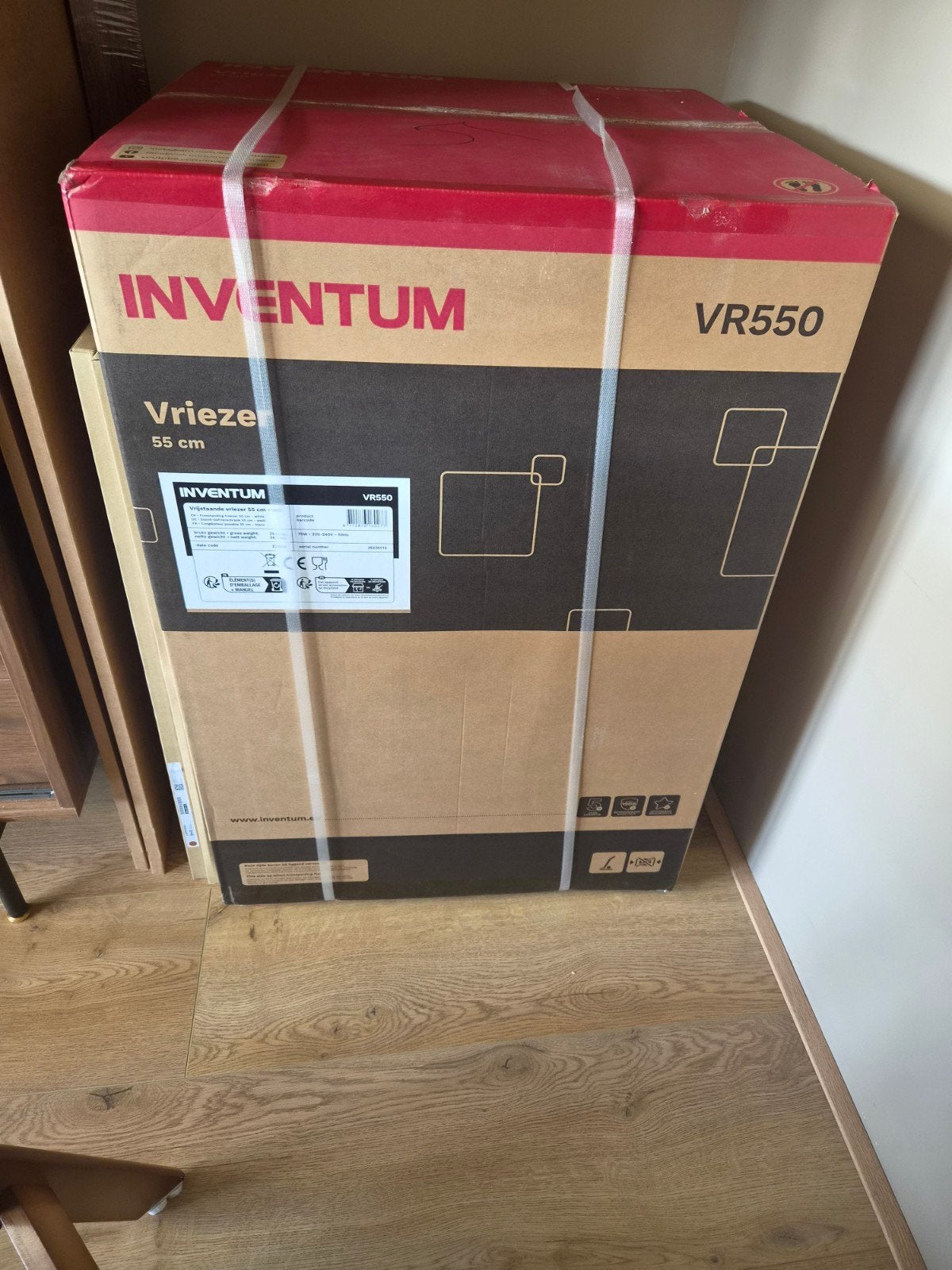 Inventum VR550 Vriezer - Nieuw in doos, Minder dan 85 cm, Nieuw, Minder dan 60 cm, Vrijstaand