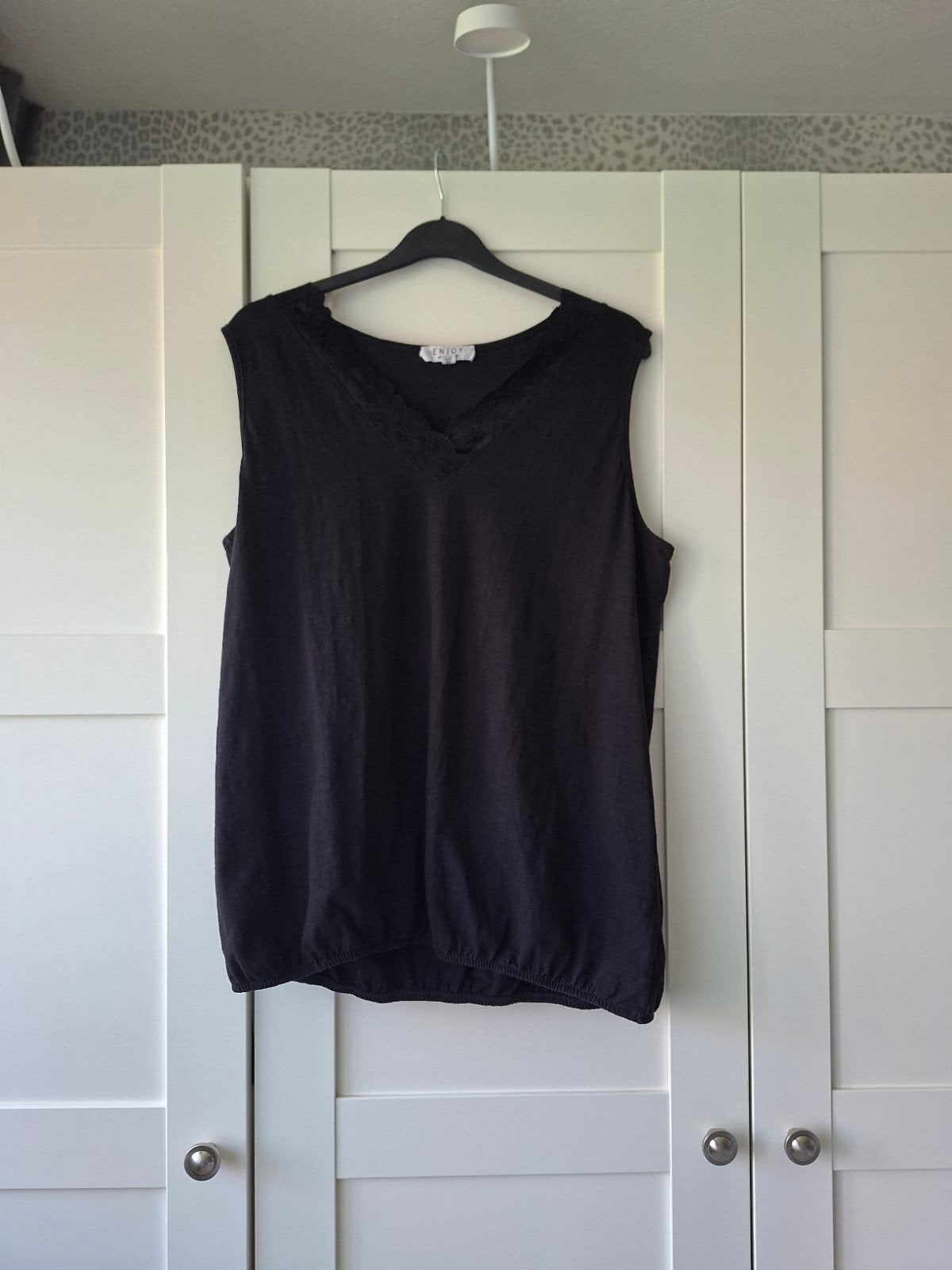 Zwart Enjoy top maat XL, Kleding | Dames, Zwart, Maat 46/48 (XL) of groter, Enjoy, Ophalen of Verzenden