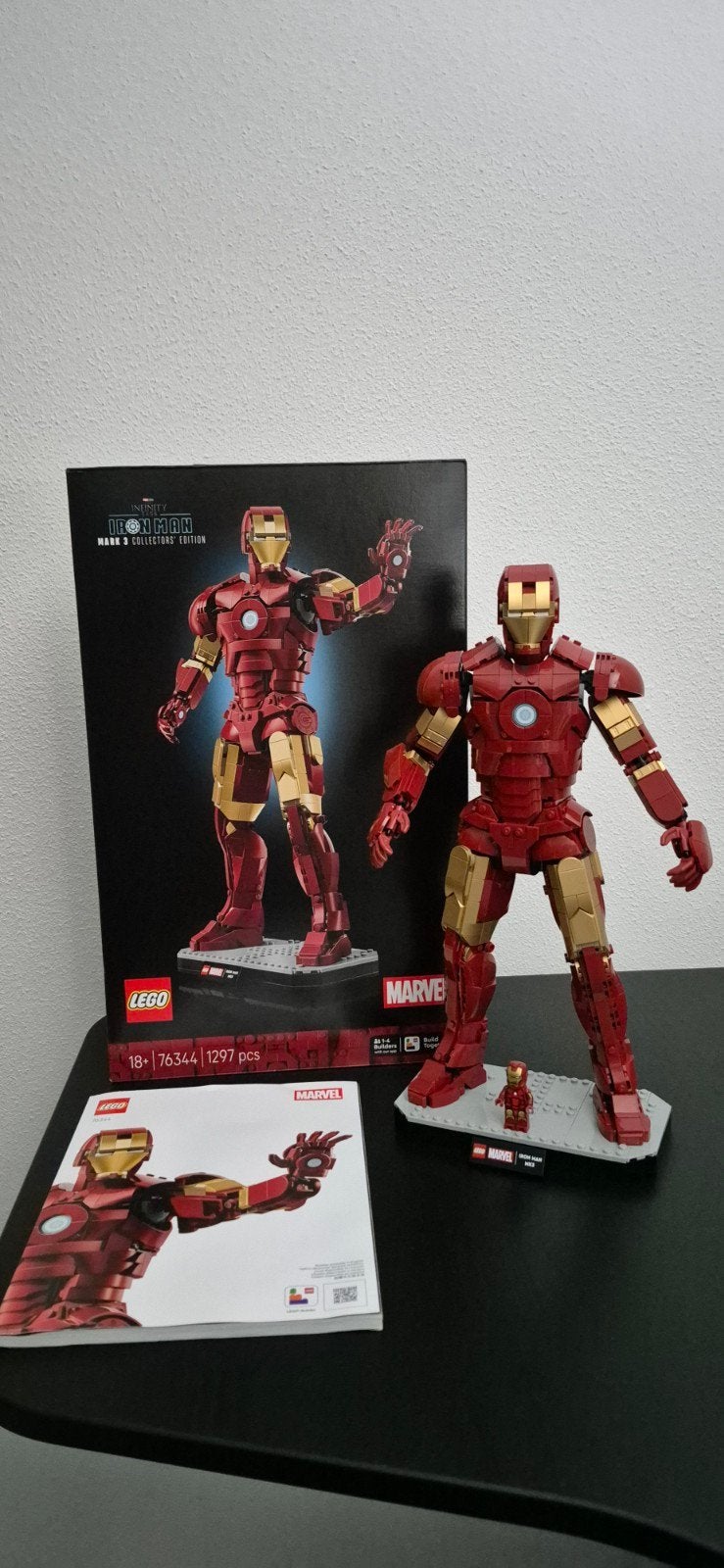 LEGO 76344 Iron man - Mark 3 collectors edition, Marvel, Lego, Ophalen of Verzenden, Zo goed als nieuw