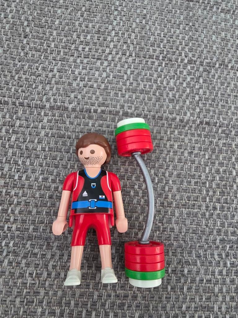 Playmobil gewichtheffer met halter - Zo goed als nieuw, Kinderen en Baby's, Speelgoed | Playmobil, Ophalen of Verzenden