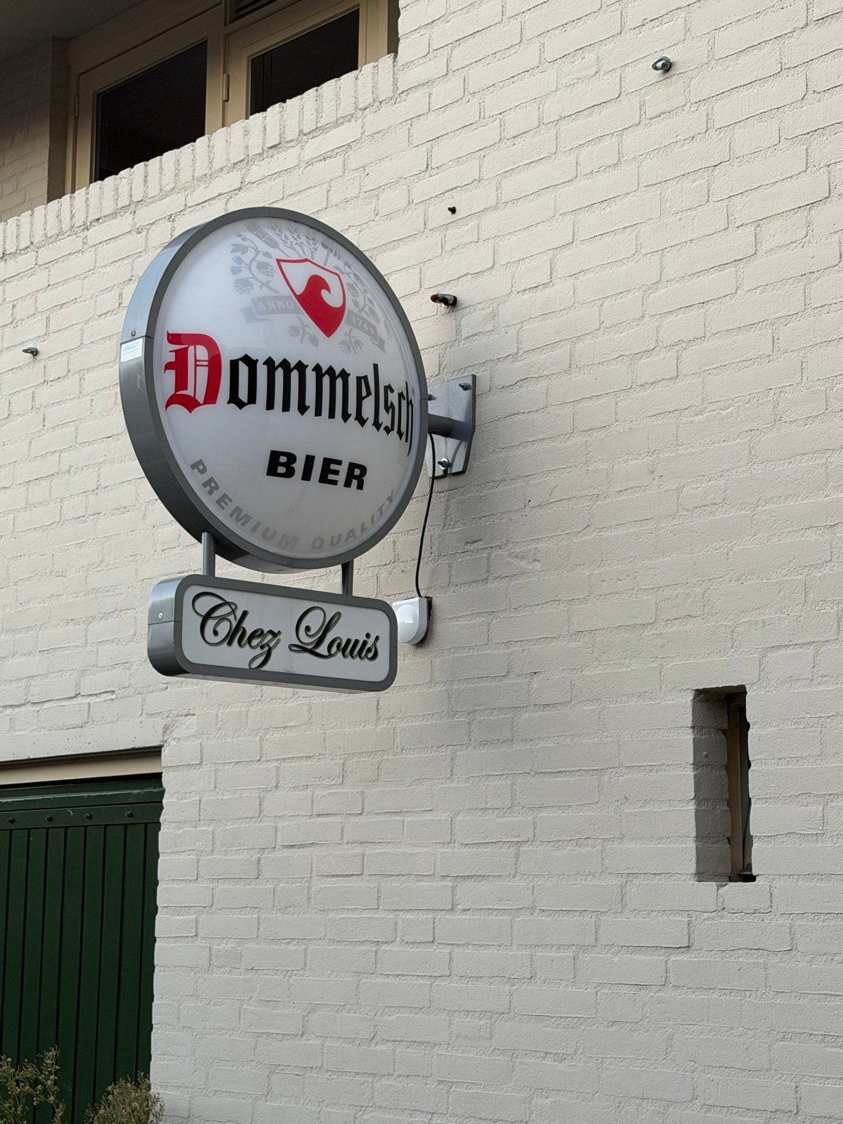 Dommelsch Bier Lichtbak - Vintage Reclamebord, Ophalen of Verzenden, Gebruikt, Lichtbak of (neon) lamp
