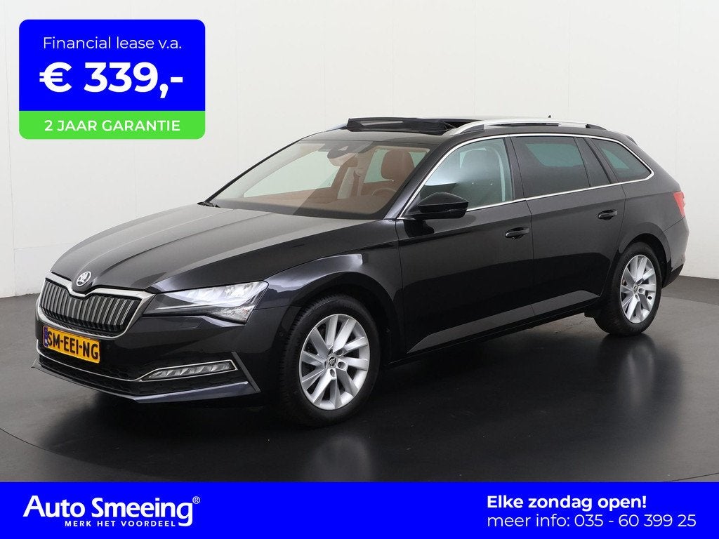 Skoda Superb Combi 1.4 TSI iV Business Edition Plus | Panora, Auto's, Skoda, 12 maanden, Gebruikt, 4 cilinders, Zwart