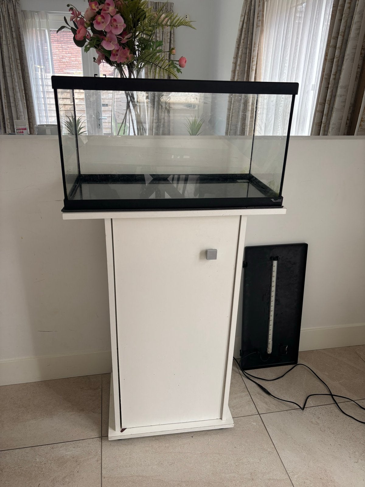 Aquarium meubel EN leeg aquarium, Gebruikt, Inclusief planten, Aquariummeubel, Overige merken