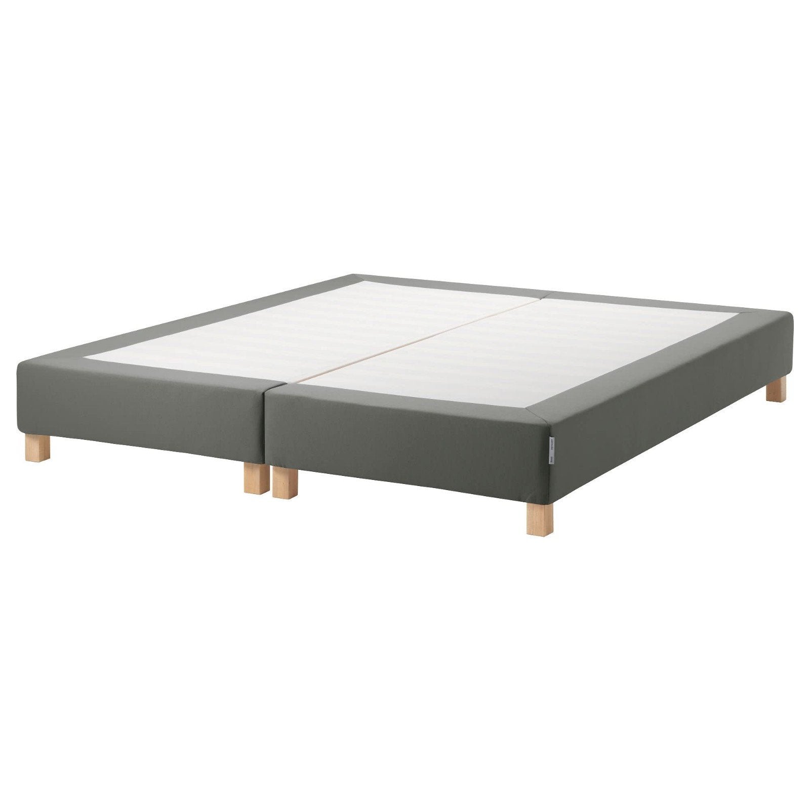 IKEA ESPAVÄR bed 140x200 - Grijs gestoffeerd, Ophalen, 140 cm, Zo goed als nieuw, Twijfelaar