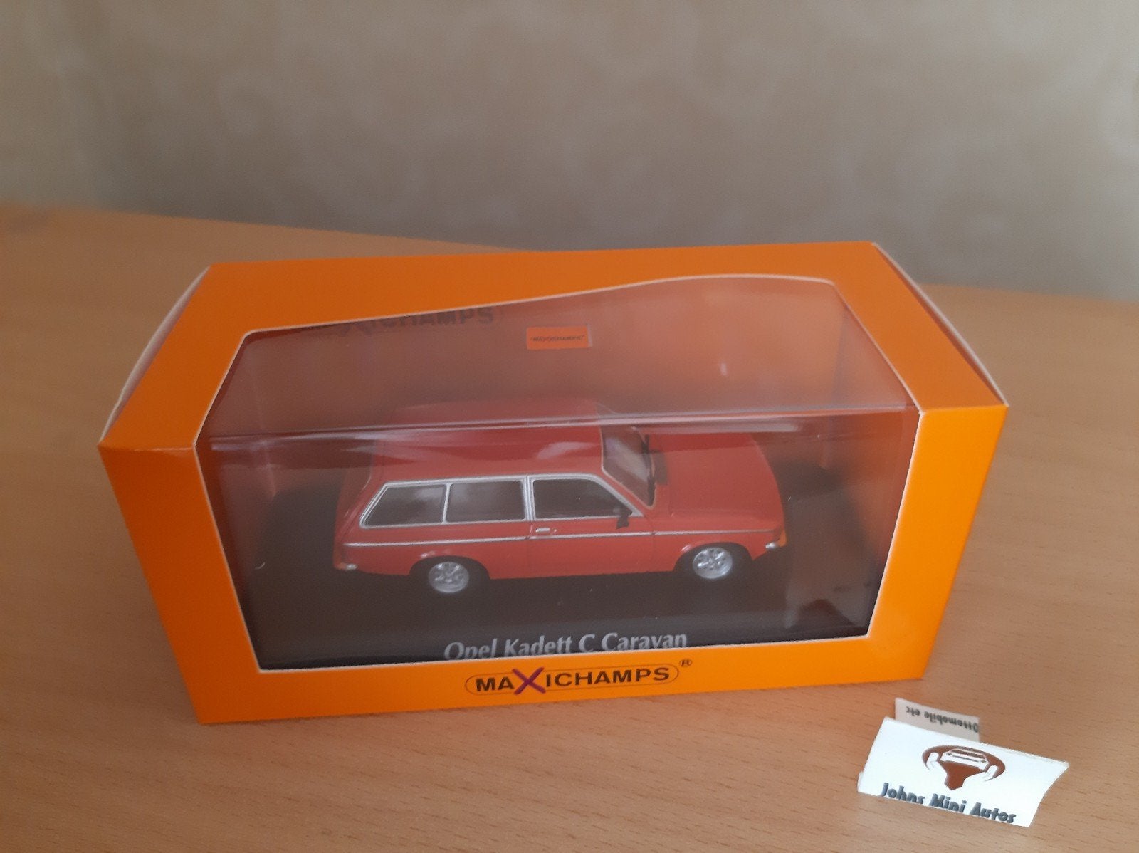 Opel Kadett C Caravan L rood 1978 van Maxichamps 1:43, Overige merken, Auto, Nieuw, Ophalen of Verzenden