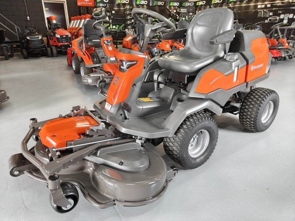 Husqvarna R420TSX AWD 122cm 2022 frontmaaier Kawasaki 20pk, Gebruikt, Ophalen of Verzenden, 120 cm of meer, Mulchfunctie