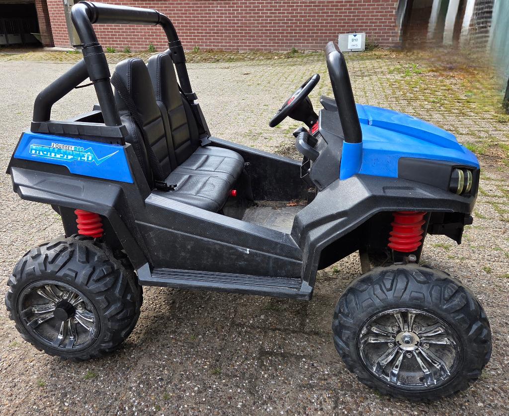 Electrische buggy jeep 2 persoons 2x 12volt, Ophalen, Gebruikt