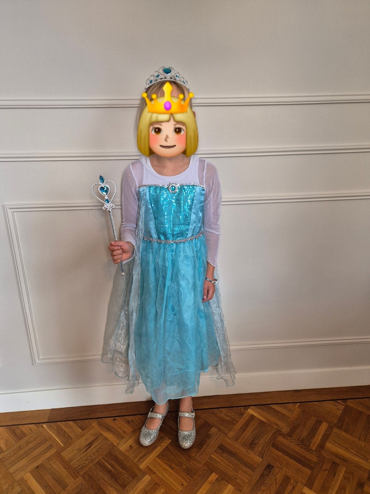 Frozen Elsa verkleedkleding maat 122-128, Ophalen of Verzenden, Gebruikt, Meisje, Jurk of Rok