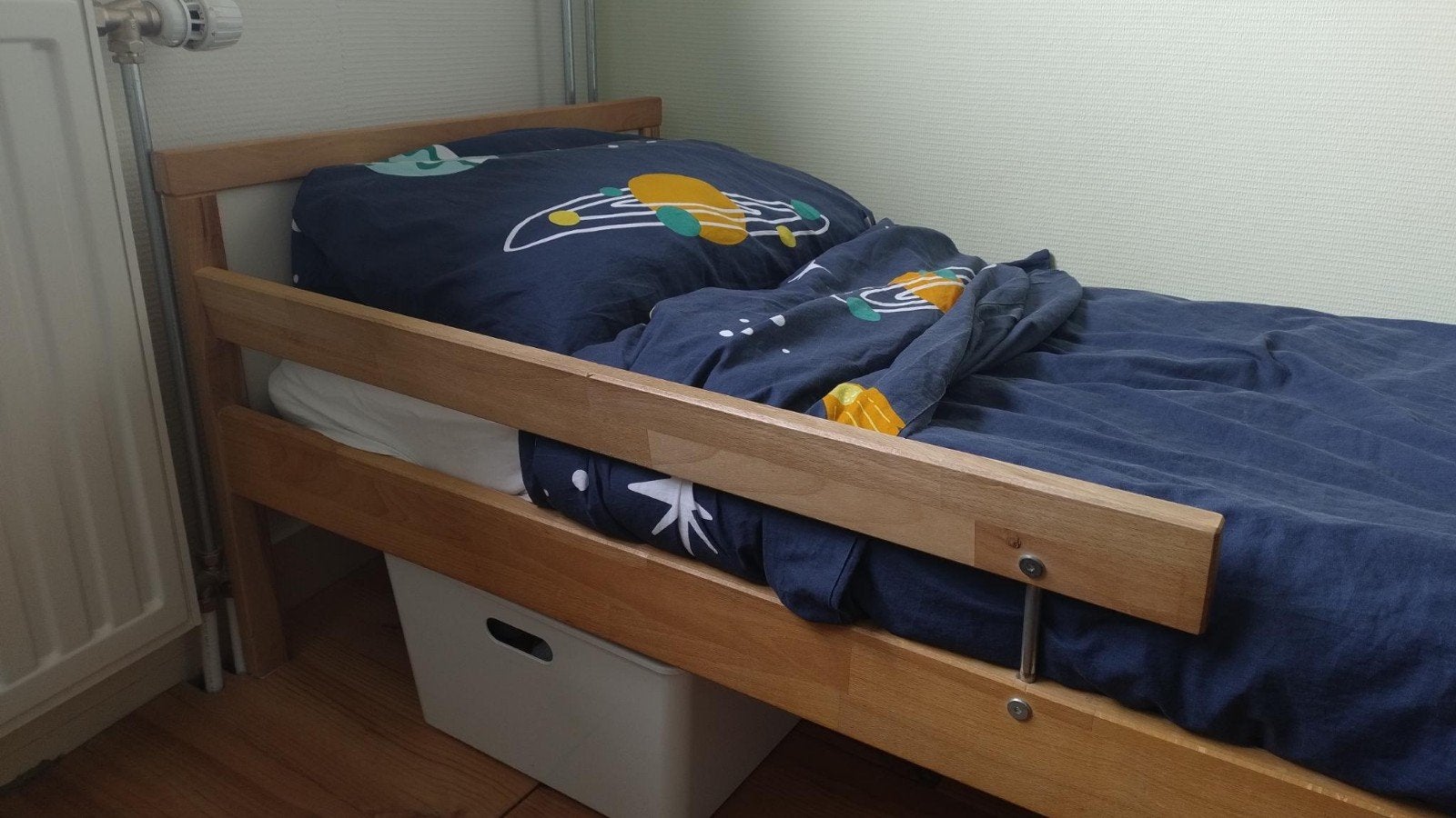 Ikea peuterbed 70x160 cm met matras, Ophalen, Gebruikt, 70 tot 85 cm, Matras