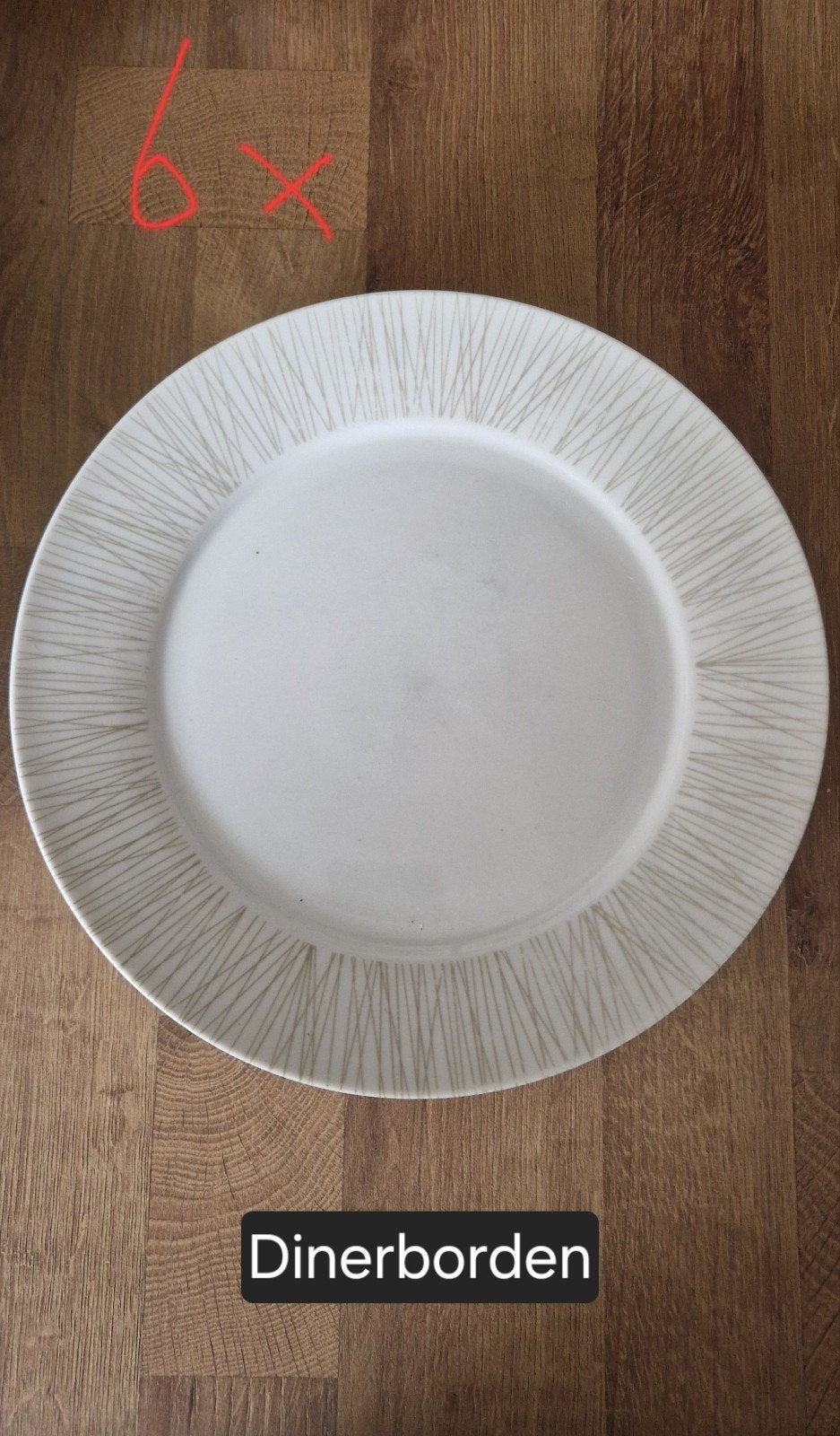 Servies, Ophalen, Porselein, Overige stijlen, Bord(en)