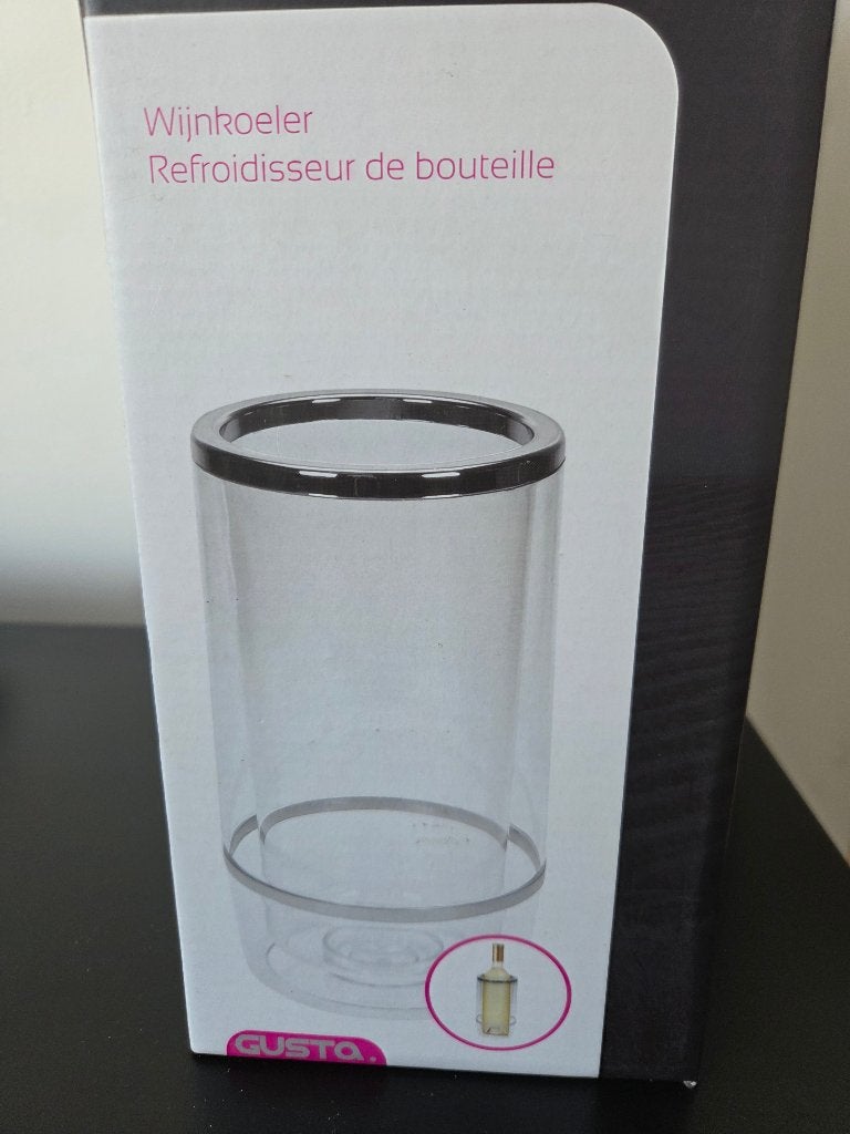Gusta wijnkoeler (ook champagneglazen en houder te koop!), Flessenkoeler, Gusta, Ophalen of Verzenden, Nieuw