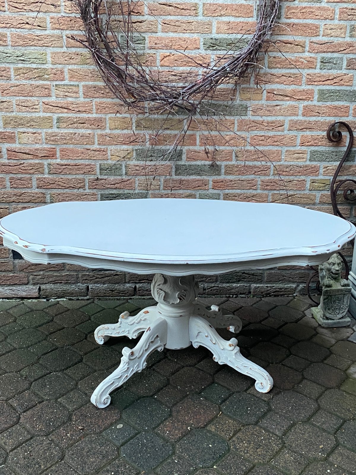 Leuke brocante bintage salontafel., Ophalen, 100 tot 150 cm, 50 tot 100 cm, Zo goed als nieuw