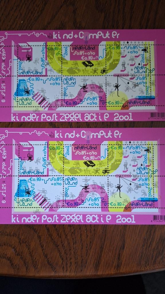 Verzamelen: kinderpostzegels 2001, Ophalen of Verzenden