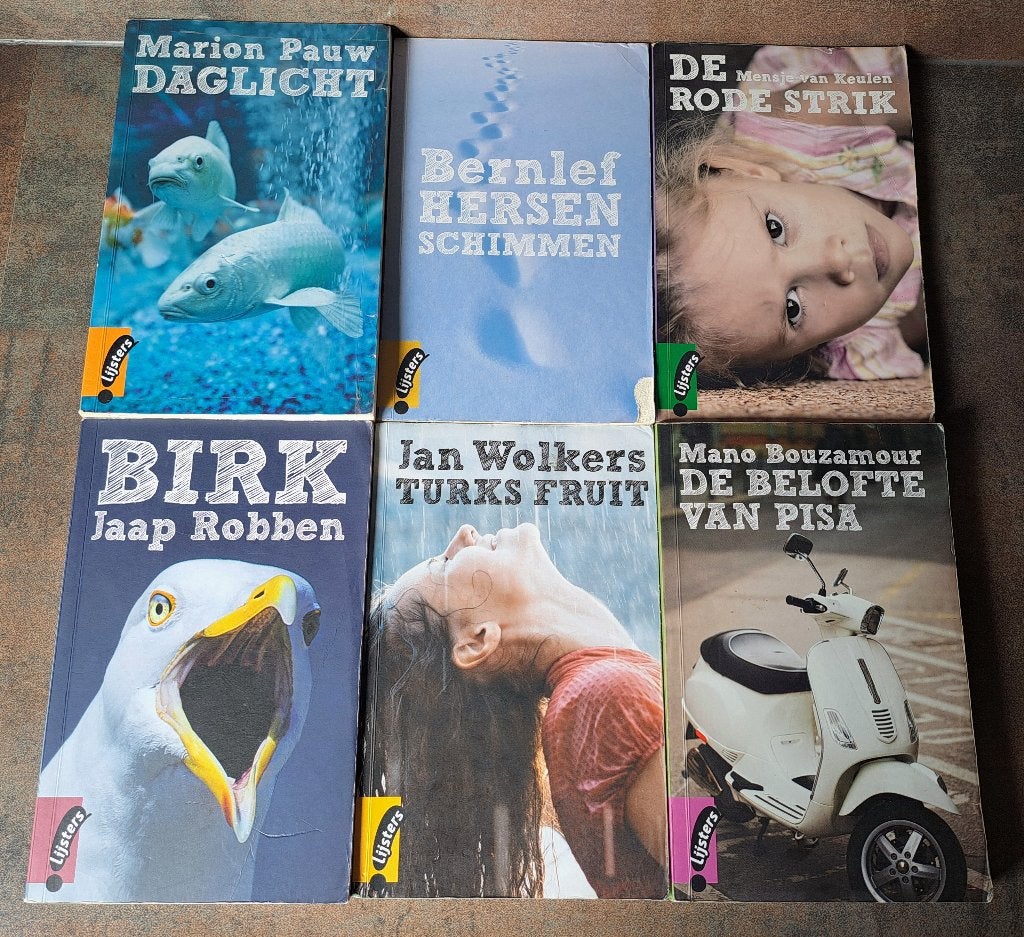 6 Lijsters Nederlands leesboeken, Ophalen of Verzenden, Zo goed als nieuw
