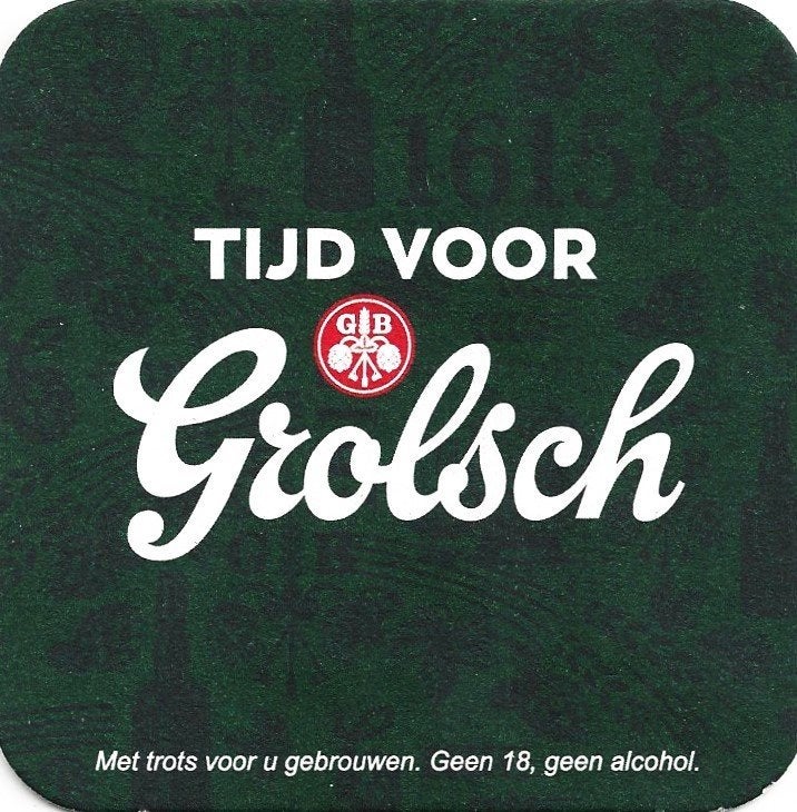 Bierviltje - Tijd voor Grolsch 2024 - NIEUW, Verzamelen, Ophalen of Verzenden, Nieuw, Viltje(s), Grolsch