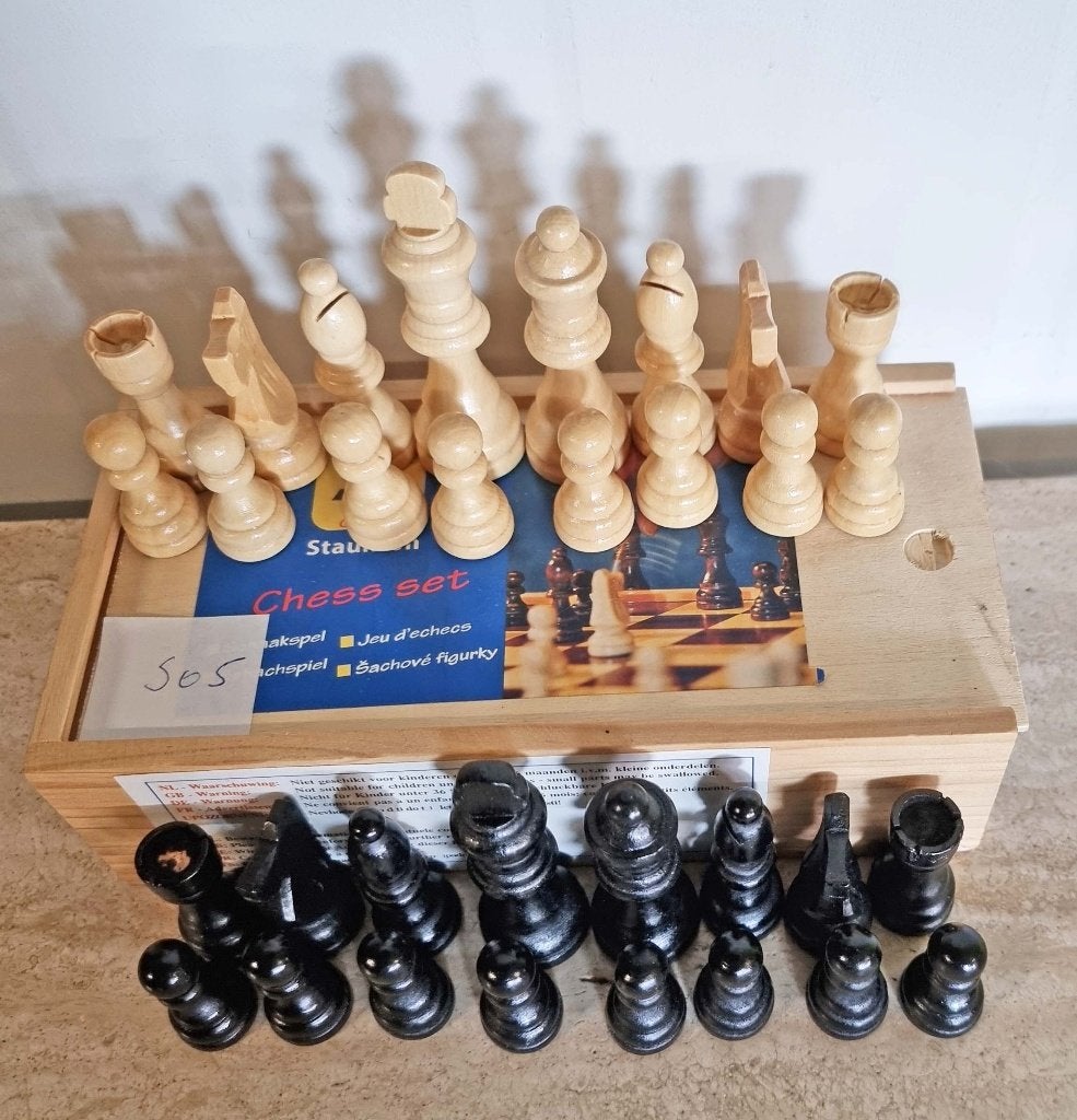 Schaakstukken, Een of twee spelers, Ophalen of Verzenden, Gebruikt, Longfield